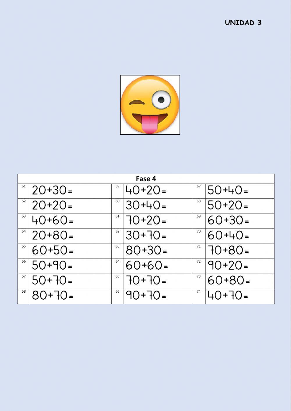 Cálculo mental. ABN