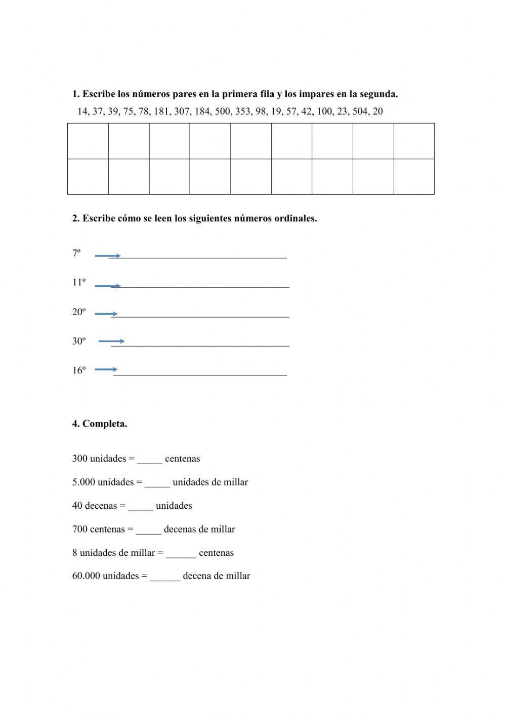 Repaso matematicas 1º evaluación