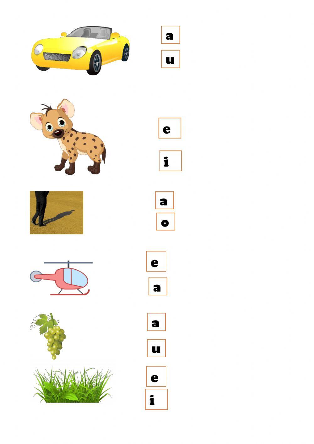 Collega la lettera in stampato minuscolo