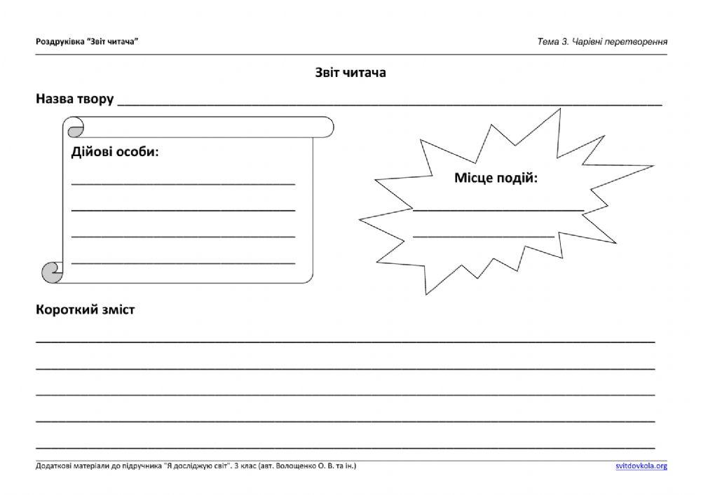 Звіт читача