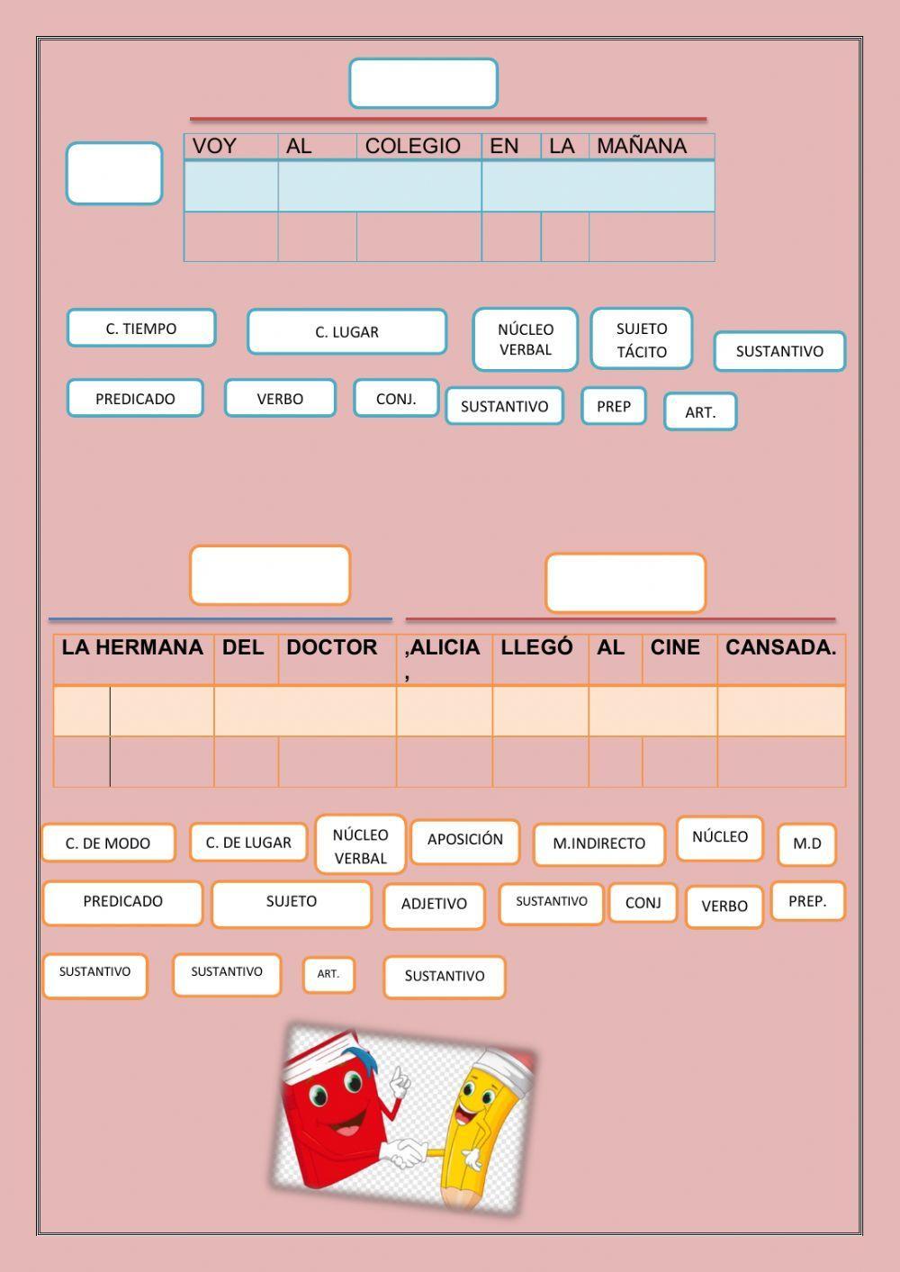 Analisis sintactico y semantico de oraciones quinto