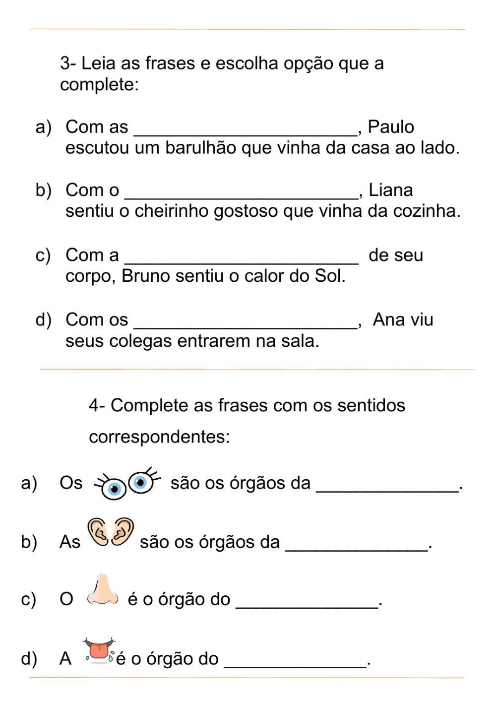 Avaliação de Ciências - 4º bimestre