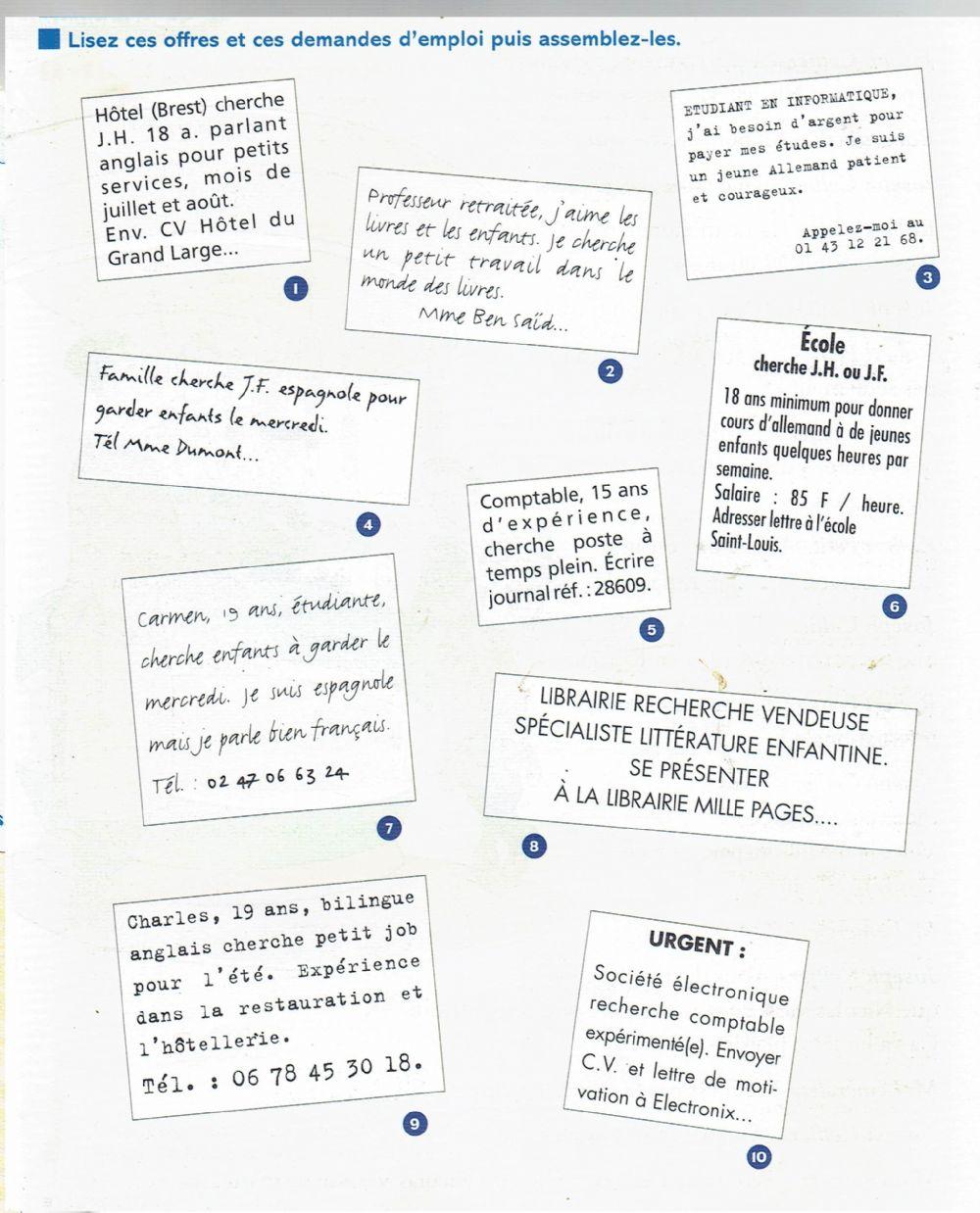 Offrres d'emploi - petites annonces