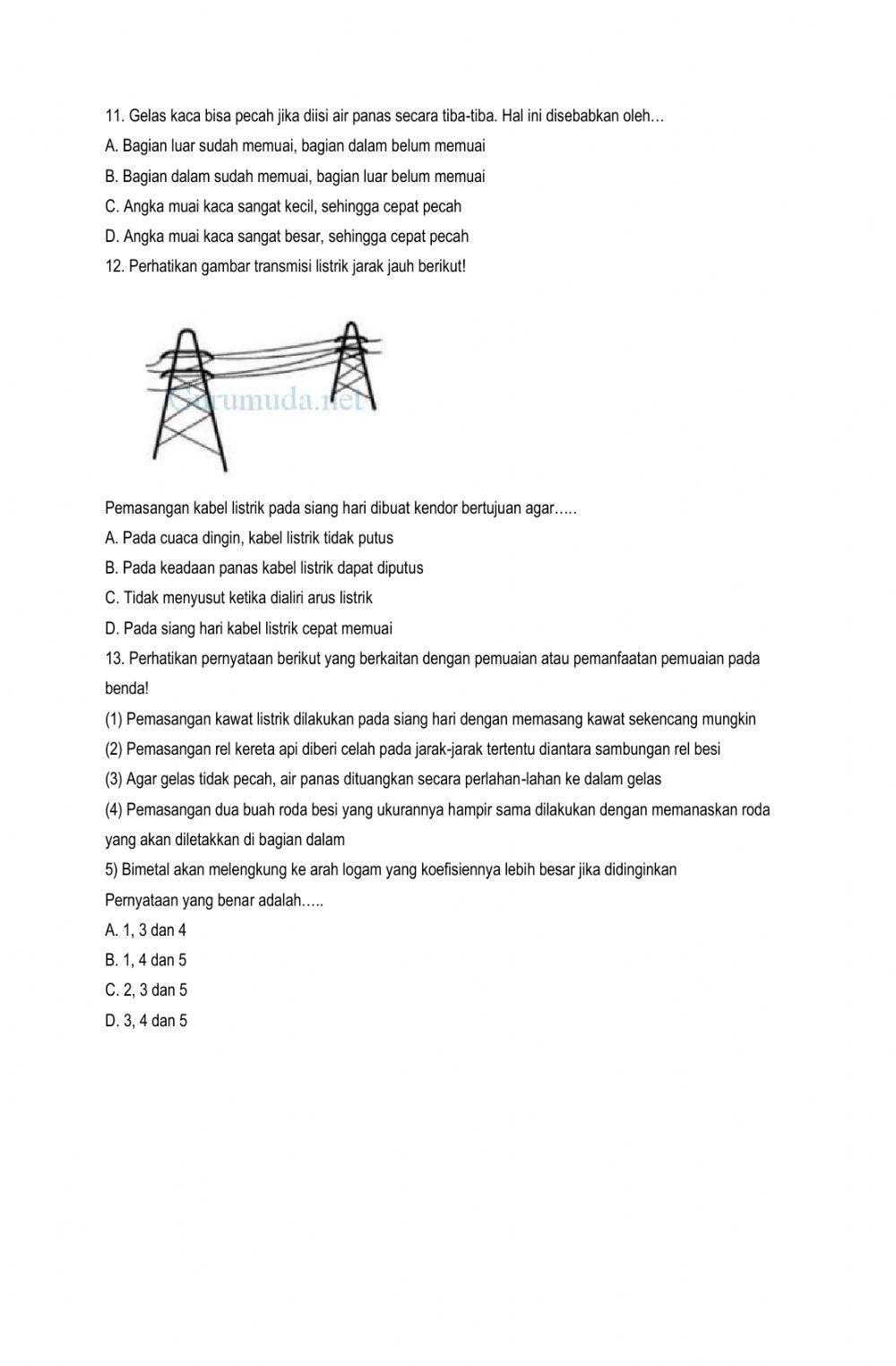 LK-IPA Kelas VII Pemuaian