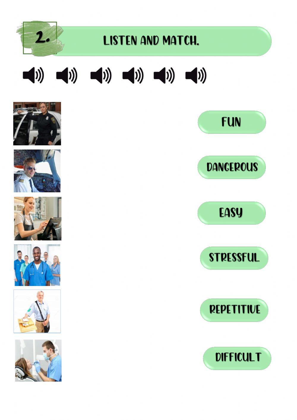 Adjectives to describe Jobs
