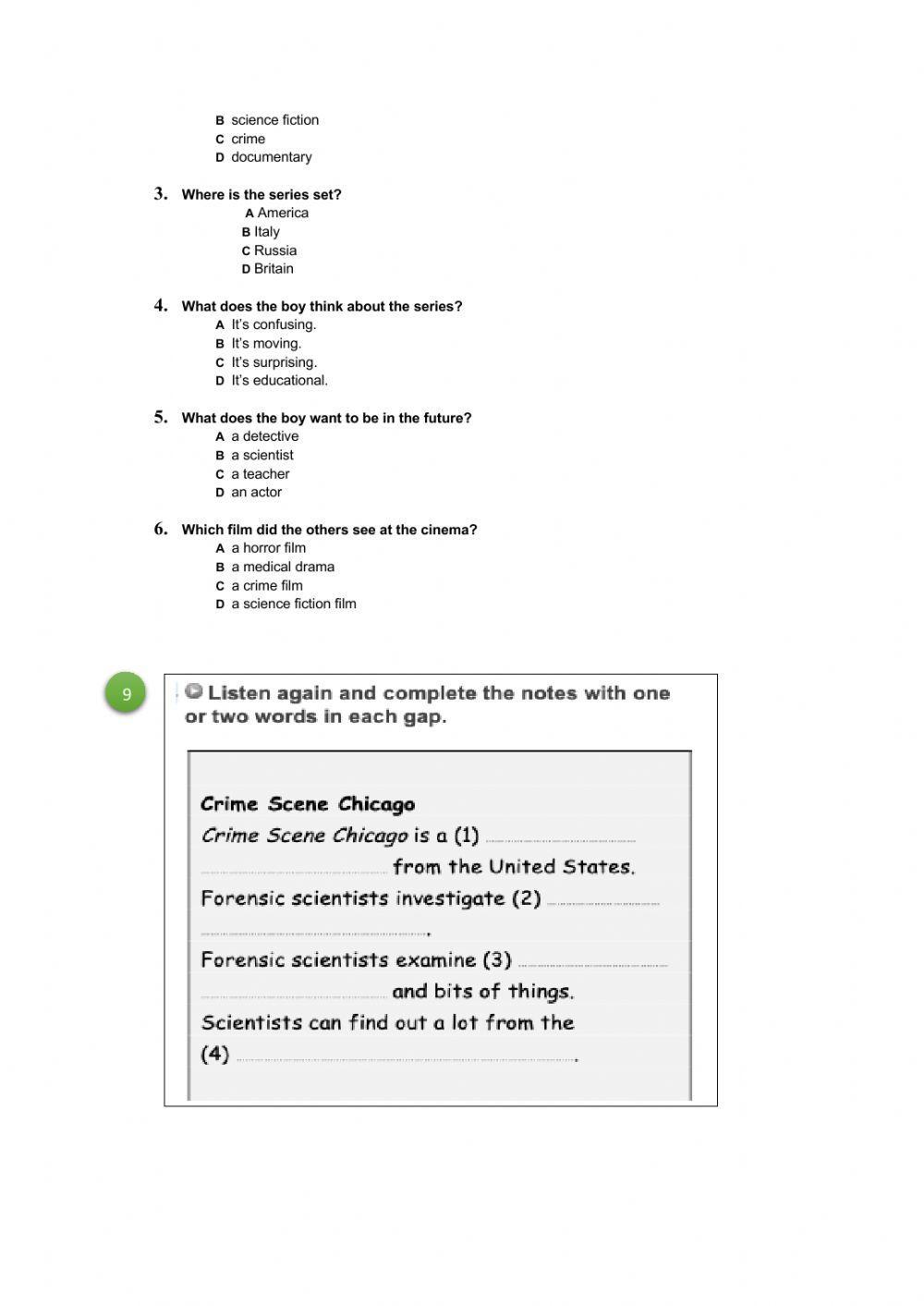 Revision exercises Units 1, 2, 3 Gateway B1+