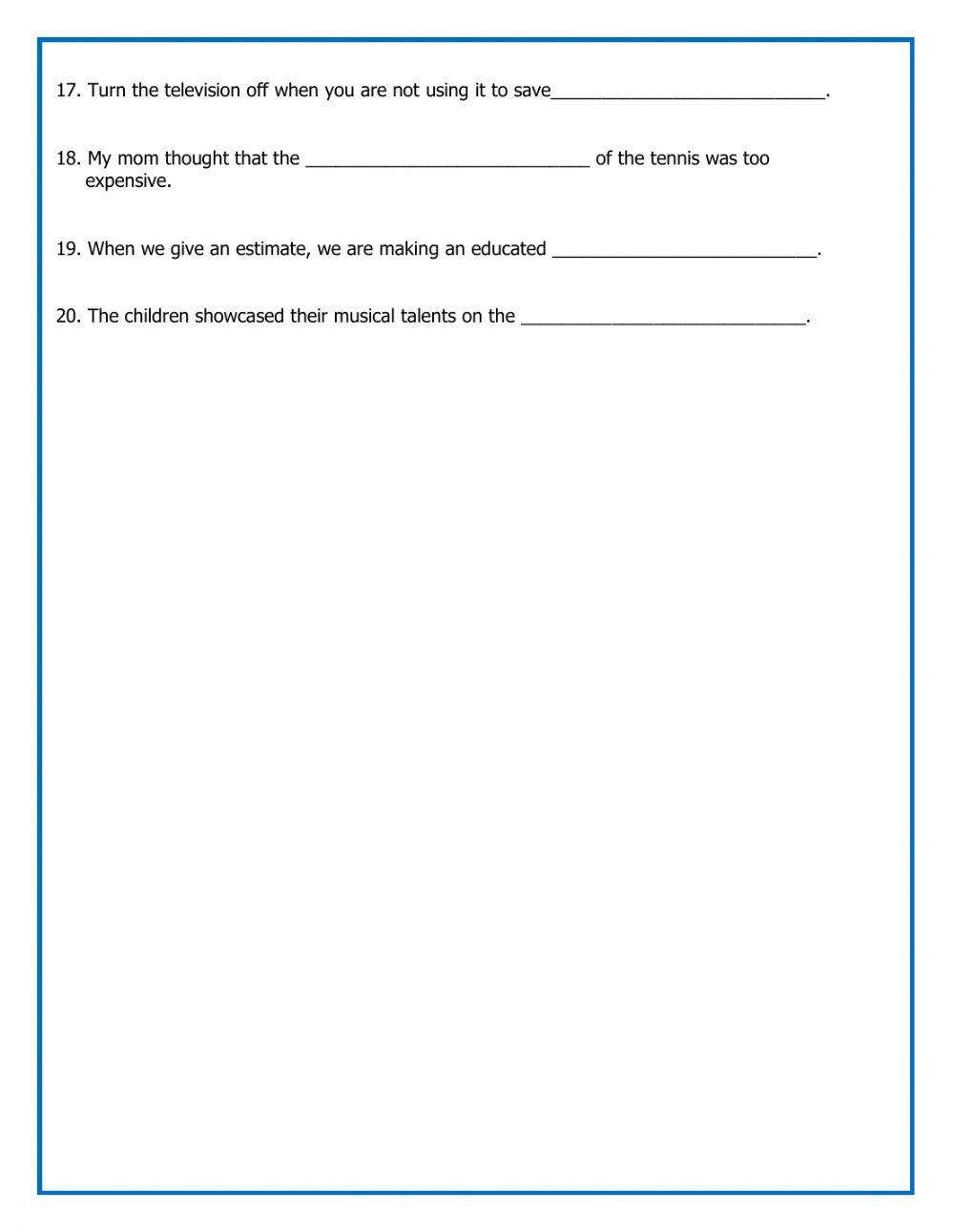 Word Study-Sounds of c and g