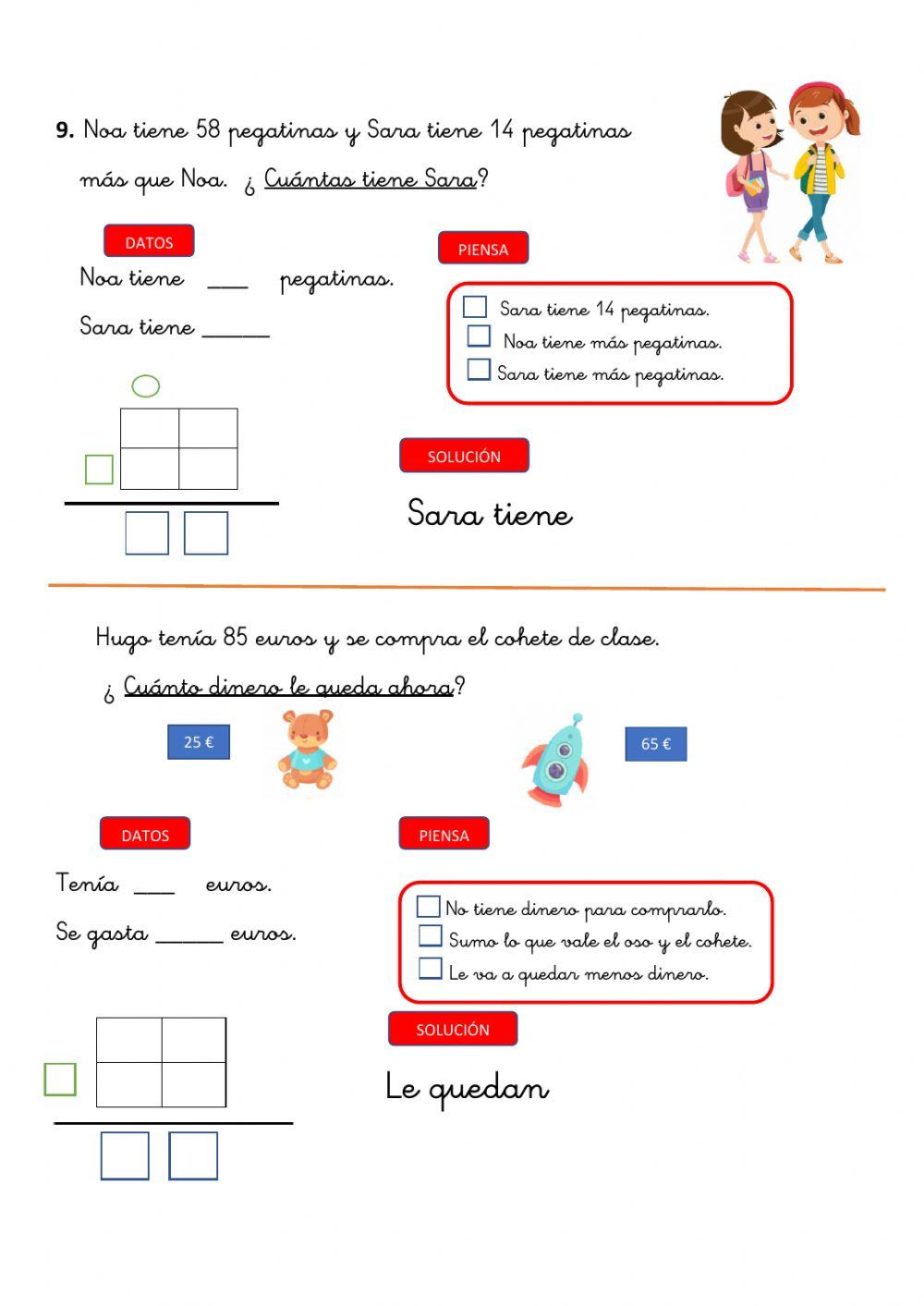 Repaso matemáticas 1º