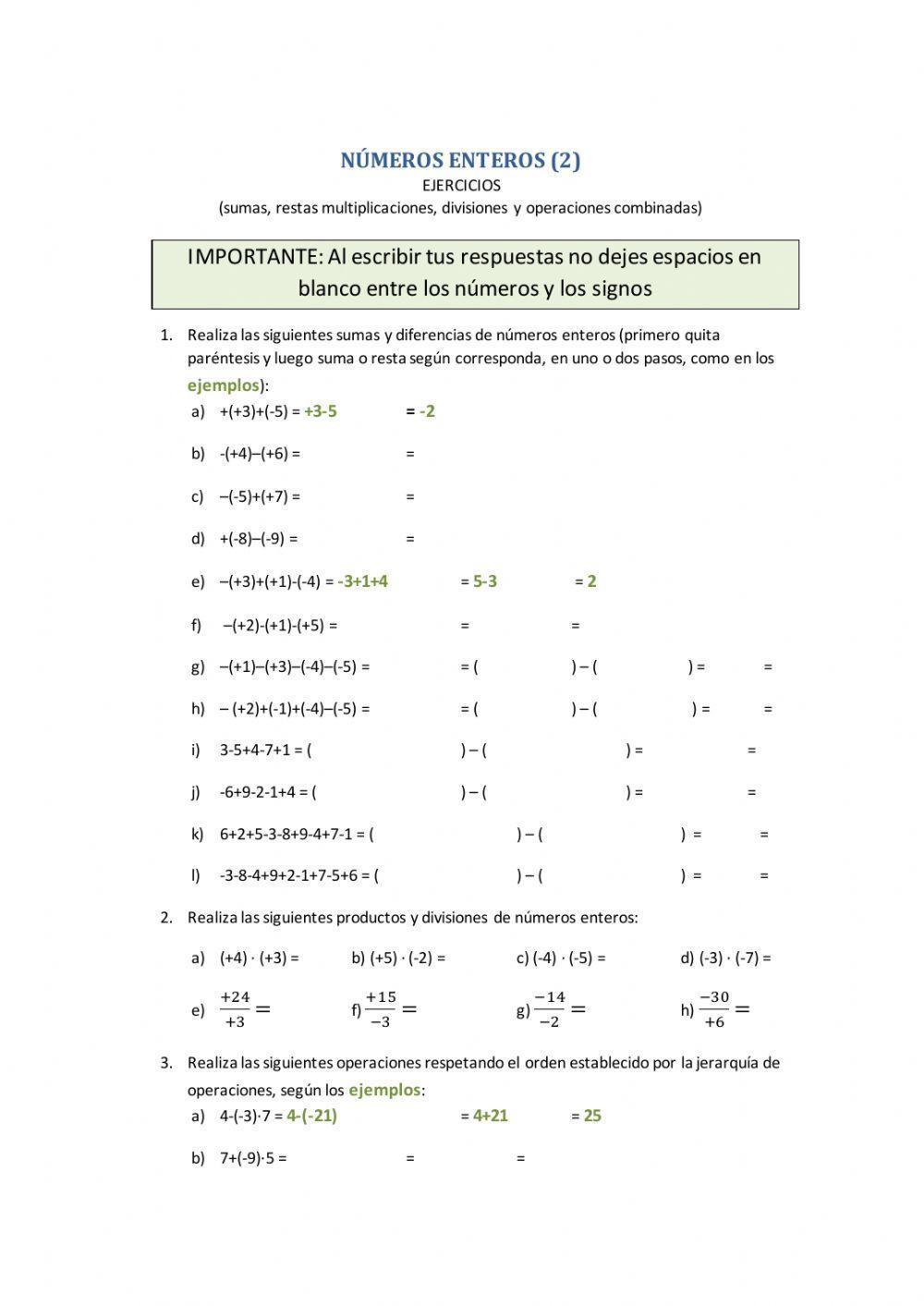 Números Enteros 2