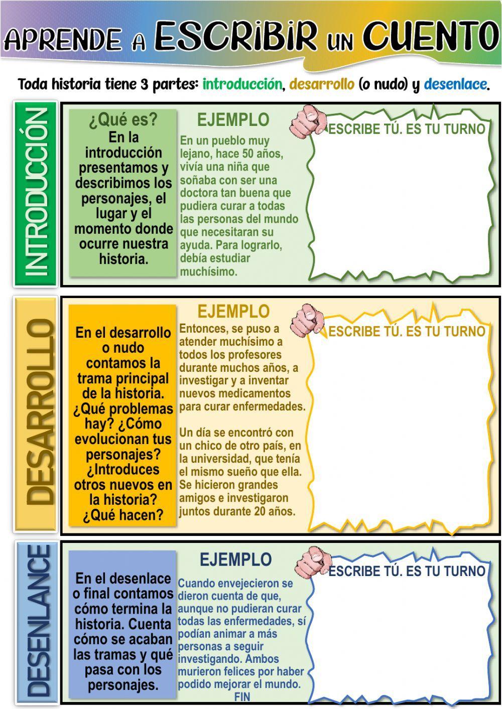 Aprende a escribir un cuento. Aprende a escribir un cuento.