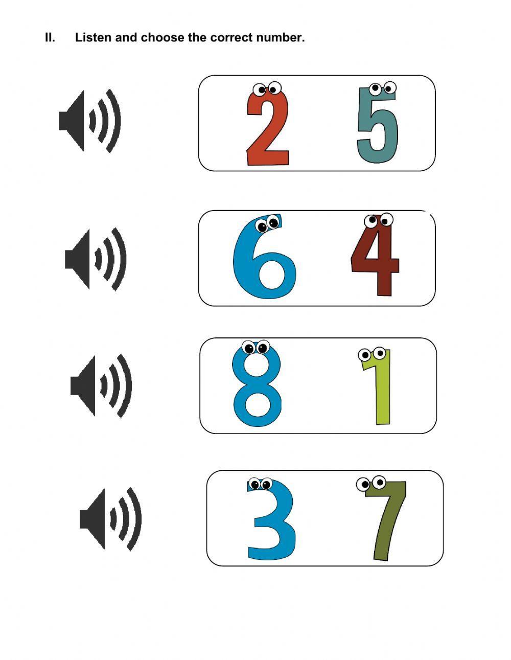 Numbers (1-12)