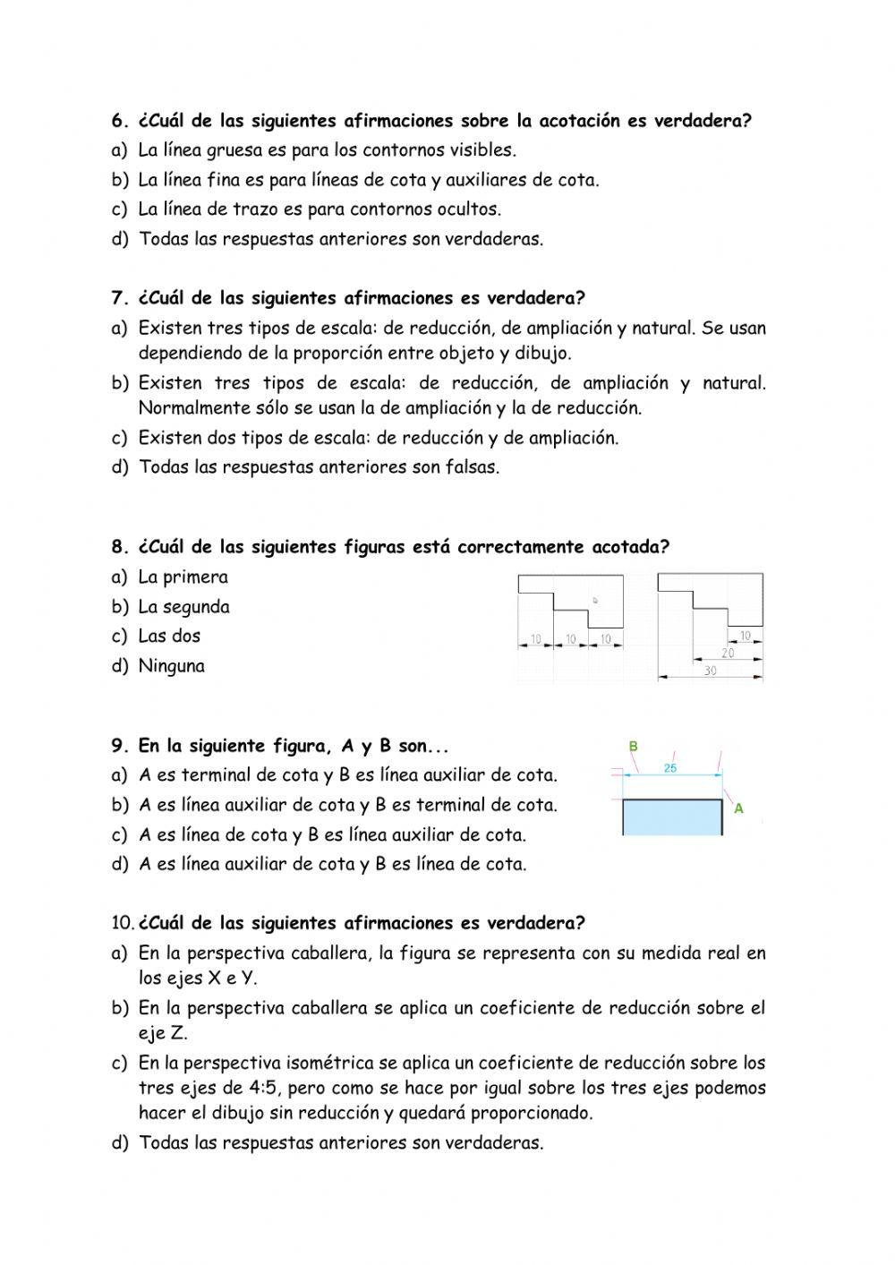 Examen representación gráfica