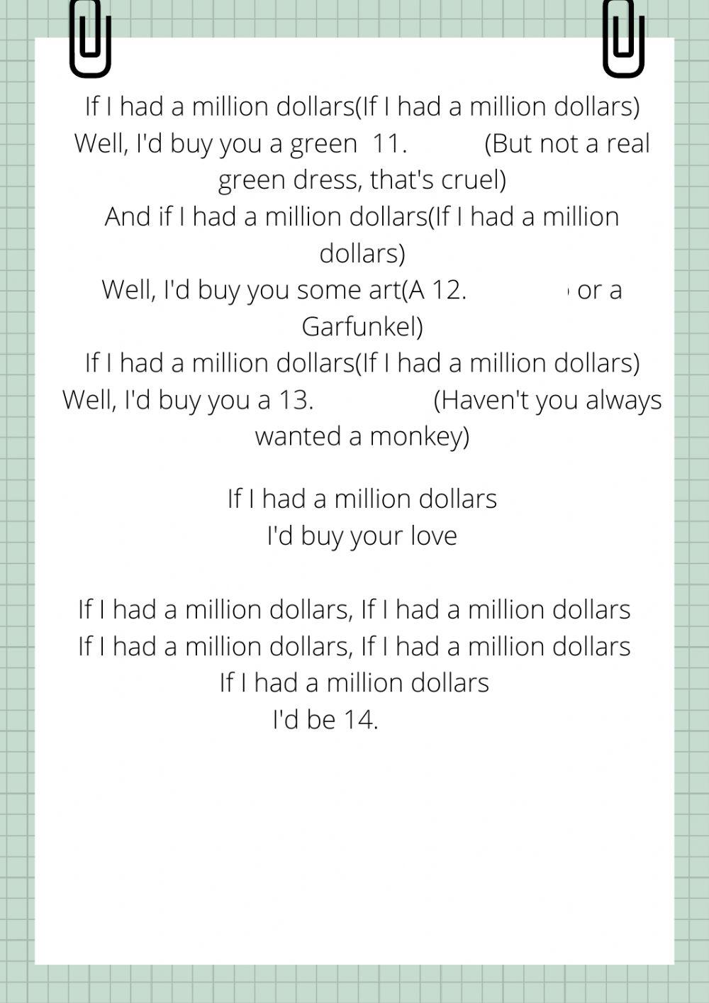 Second conditional practice