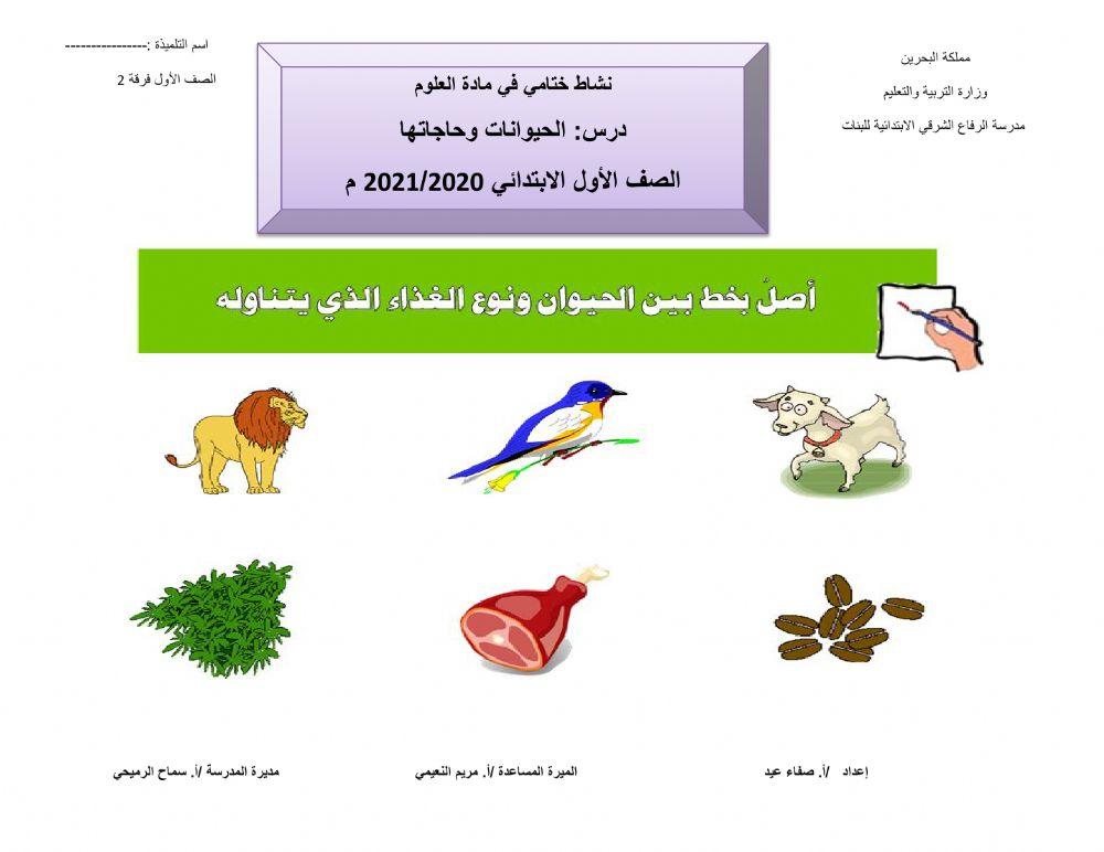 الحيوانات وحاجاتها