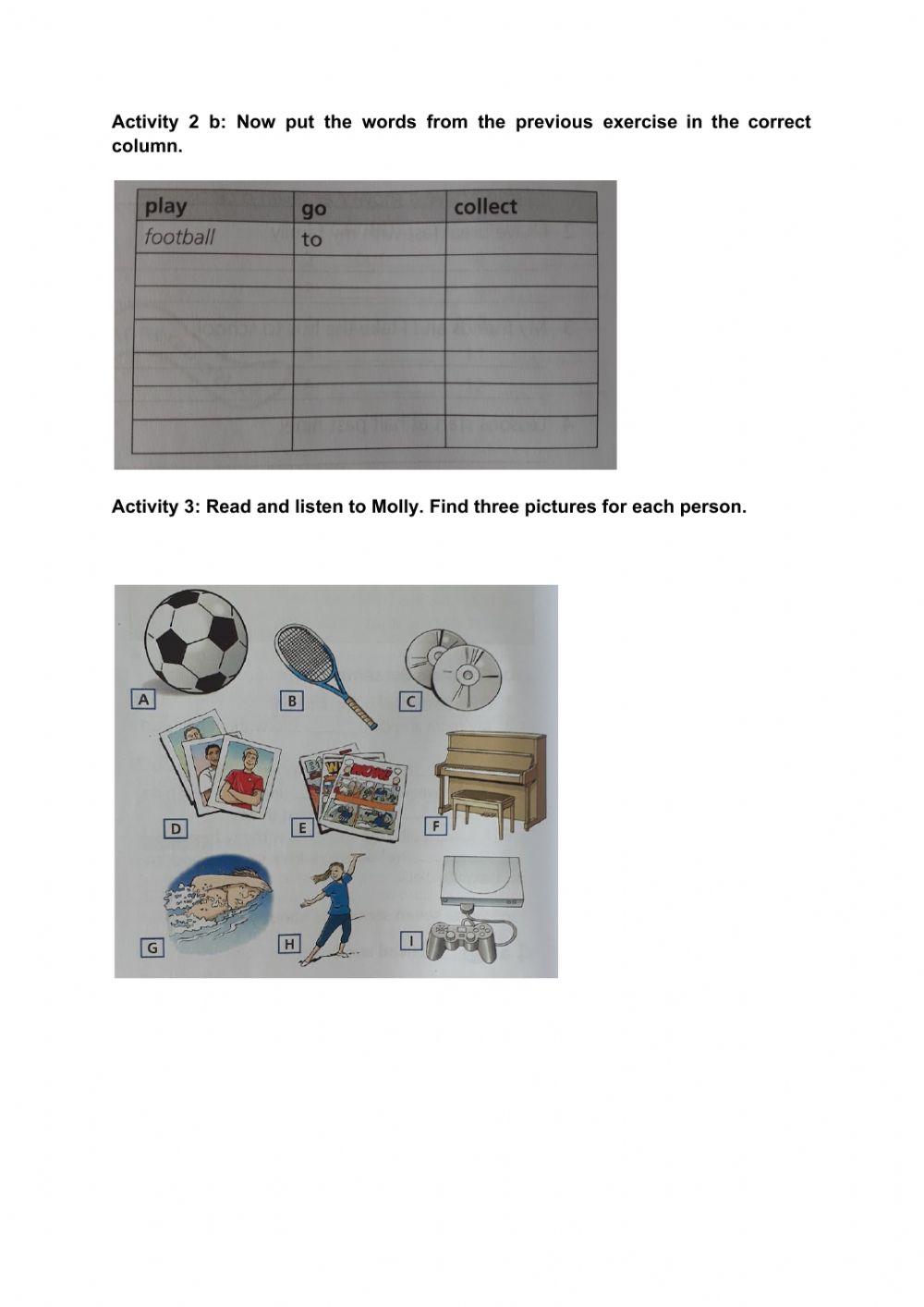 Present Simple Free time