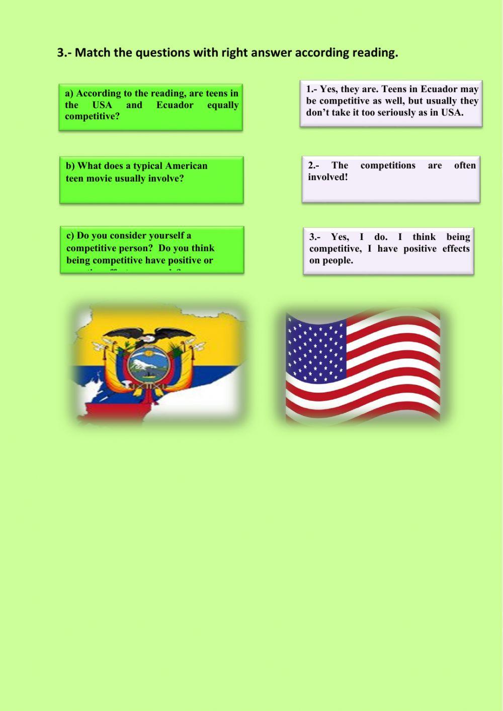 Some differences between USA and ECUADOR