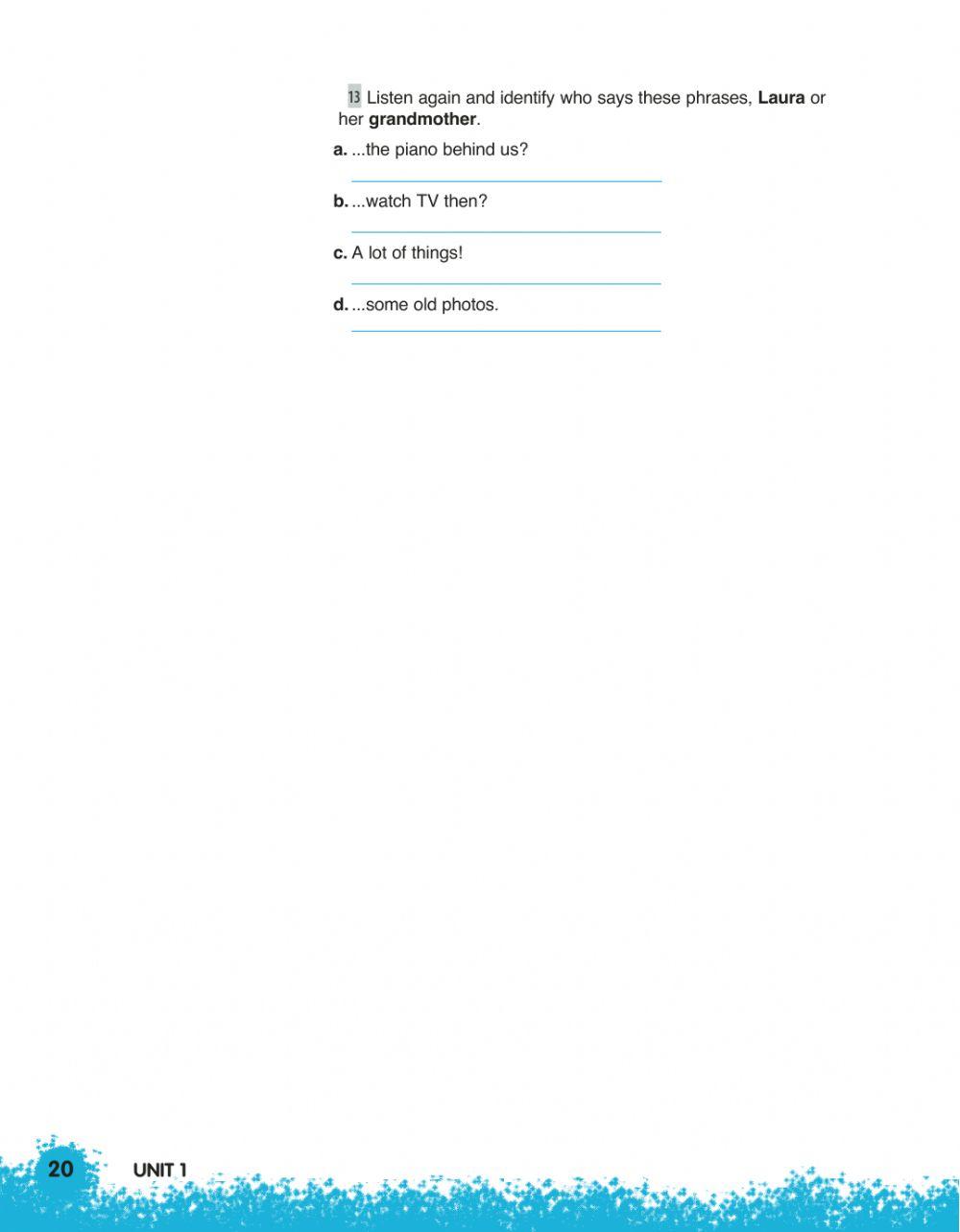 Listening -Laura and her Grandmother-