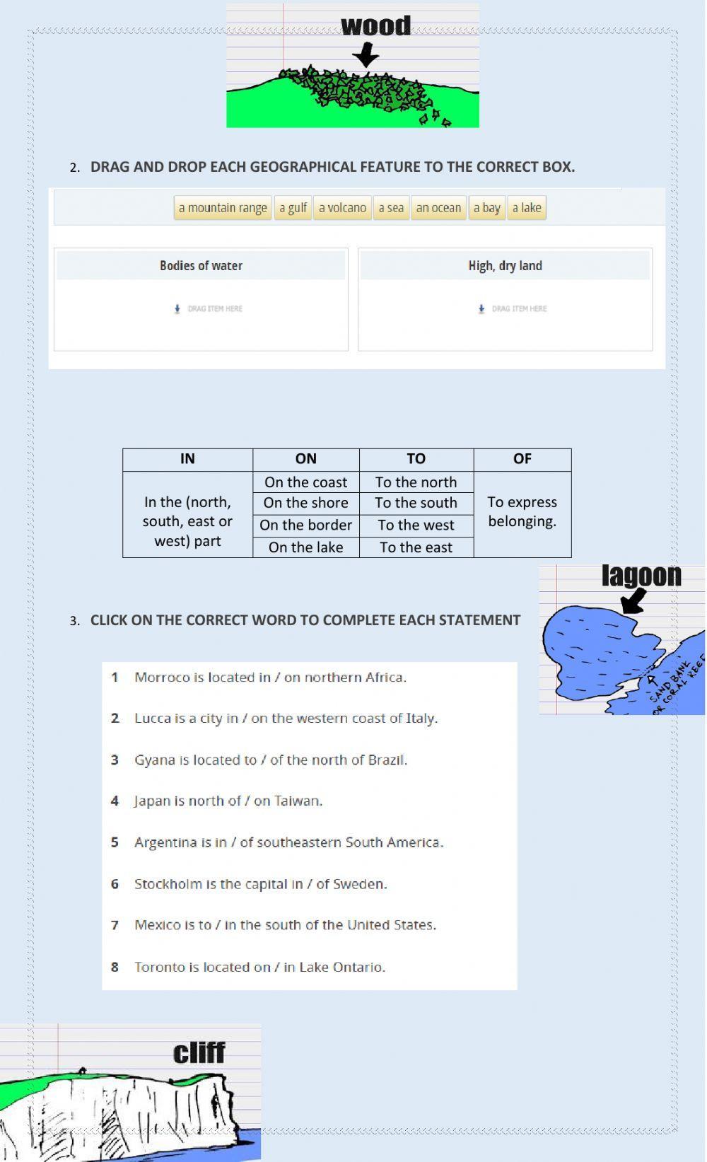 Geographical features