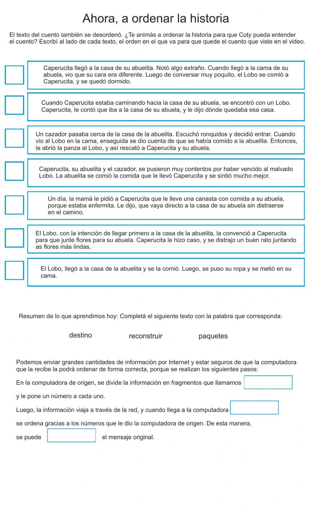 Como trabajan las computadoras para enviar y recibir información a través de una red