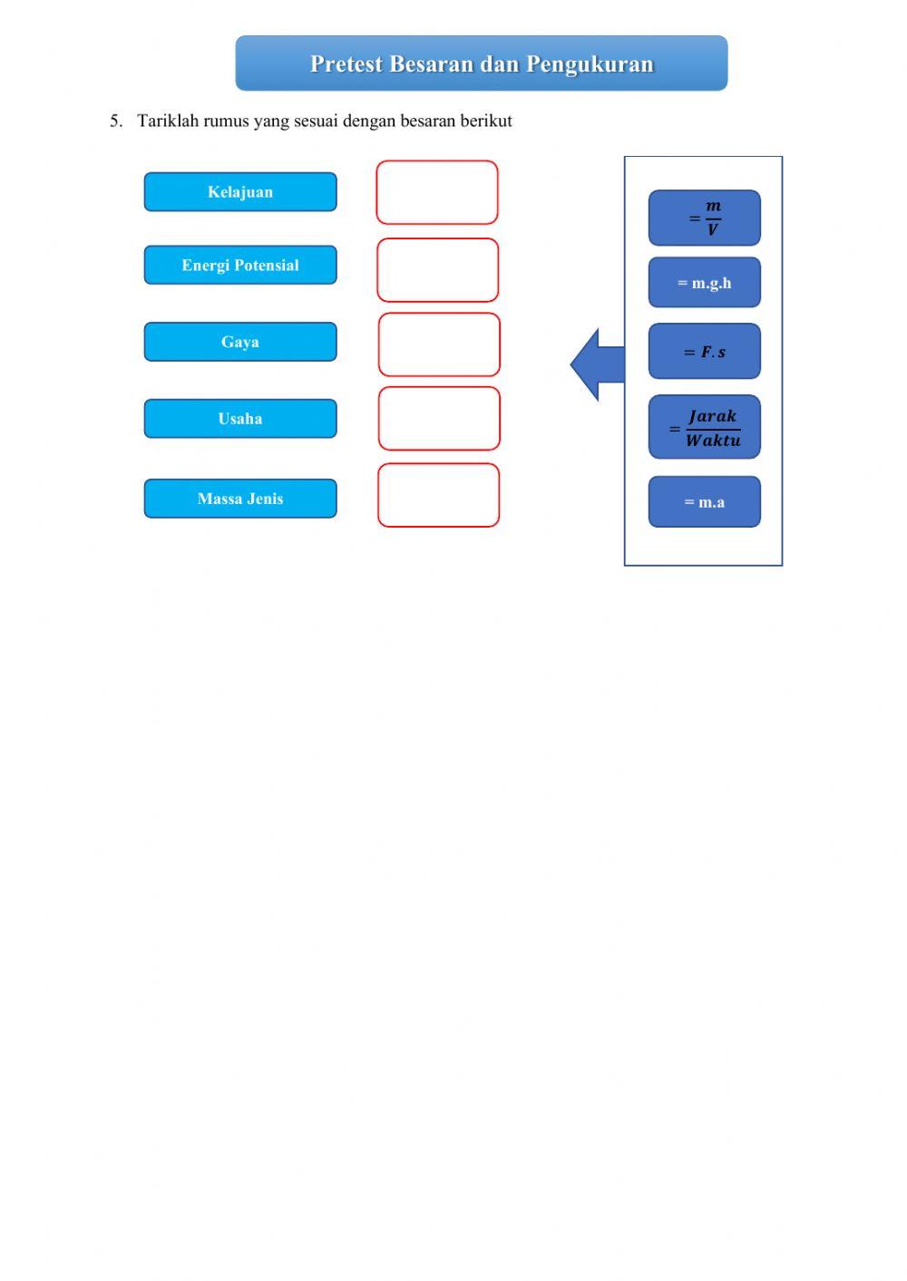 Pretest Besaran dan Pengukuran