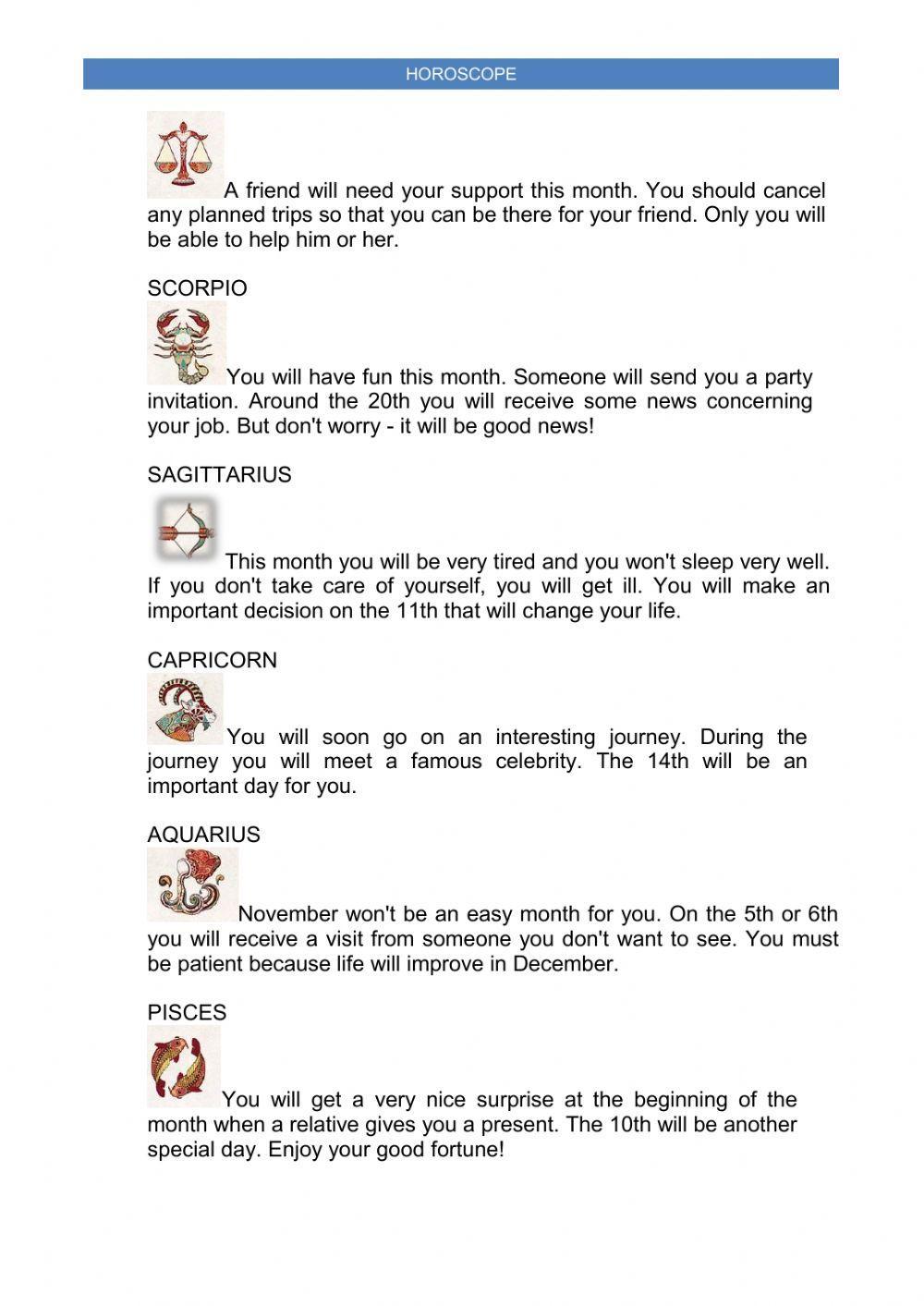 Horoscopes