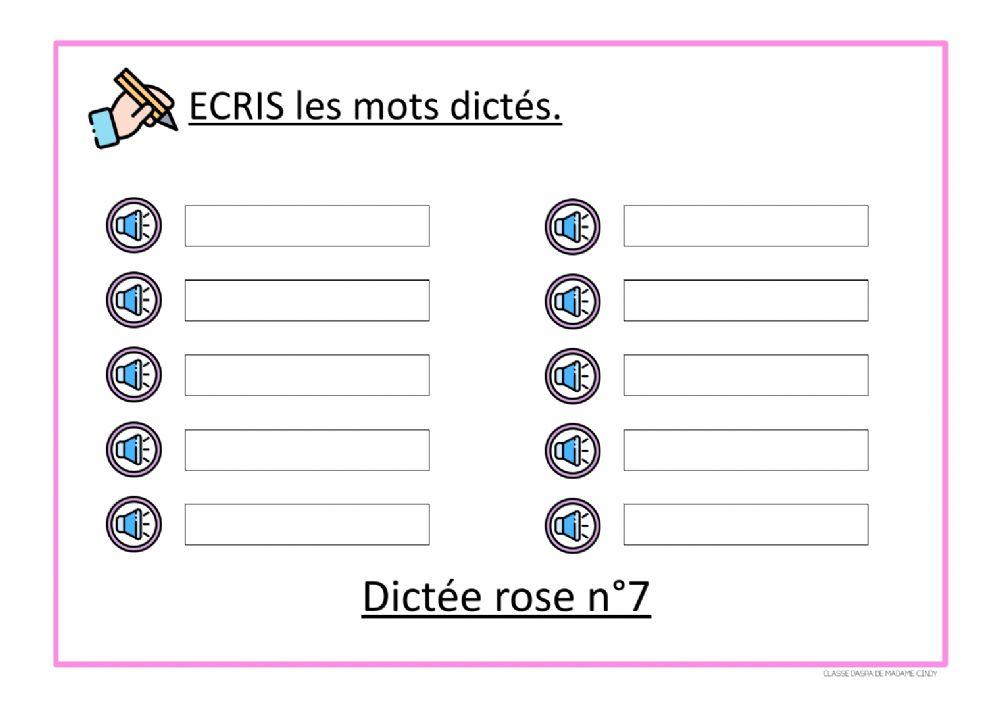 Dictée 7