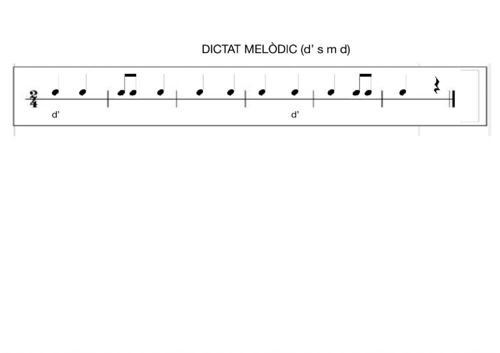 Dictat melòdic (5è 1)