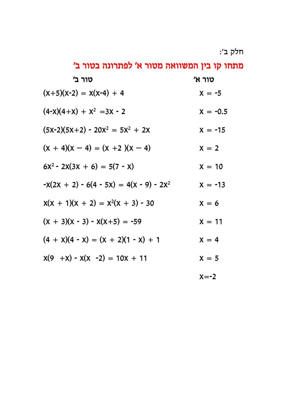 נוסחאות הכפל המקוצר