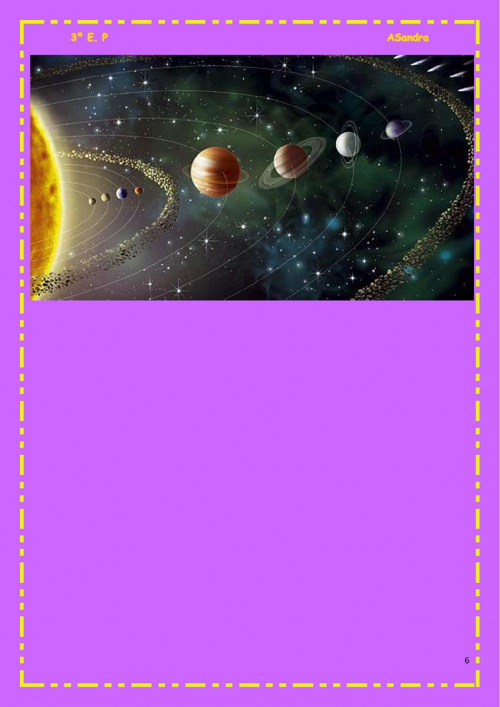 O Sistems Solar, a Terra, as súas partes...