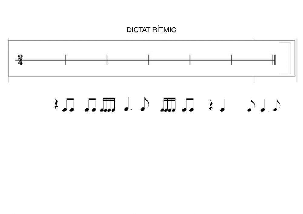 Dictat rítmic (6è, 1)