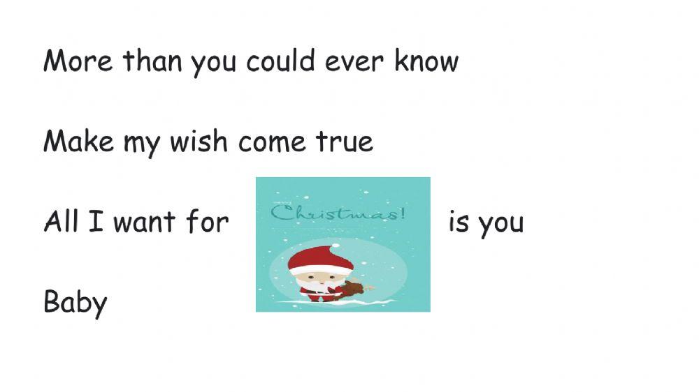 Christmas vocabulary