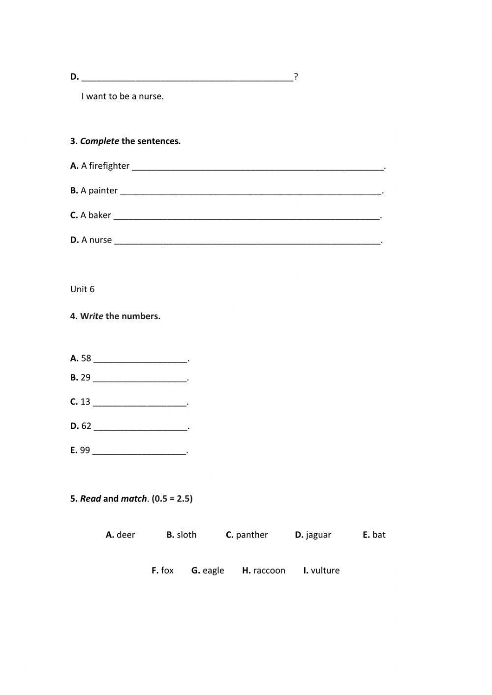 Recuperação Contínua - 3º Trimestre 5º ano