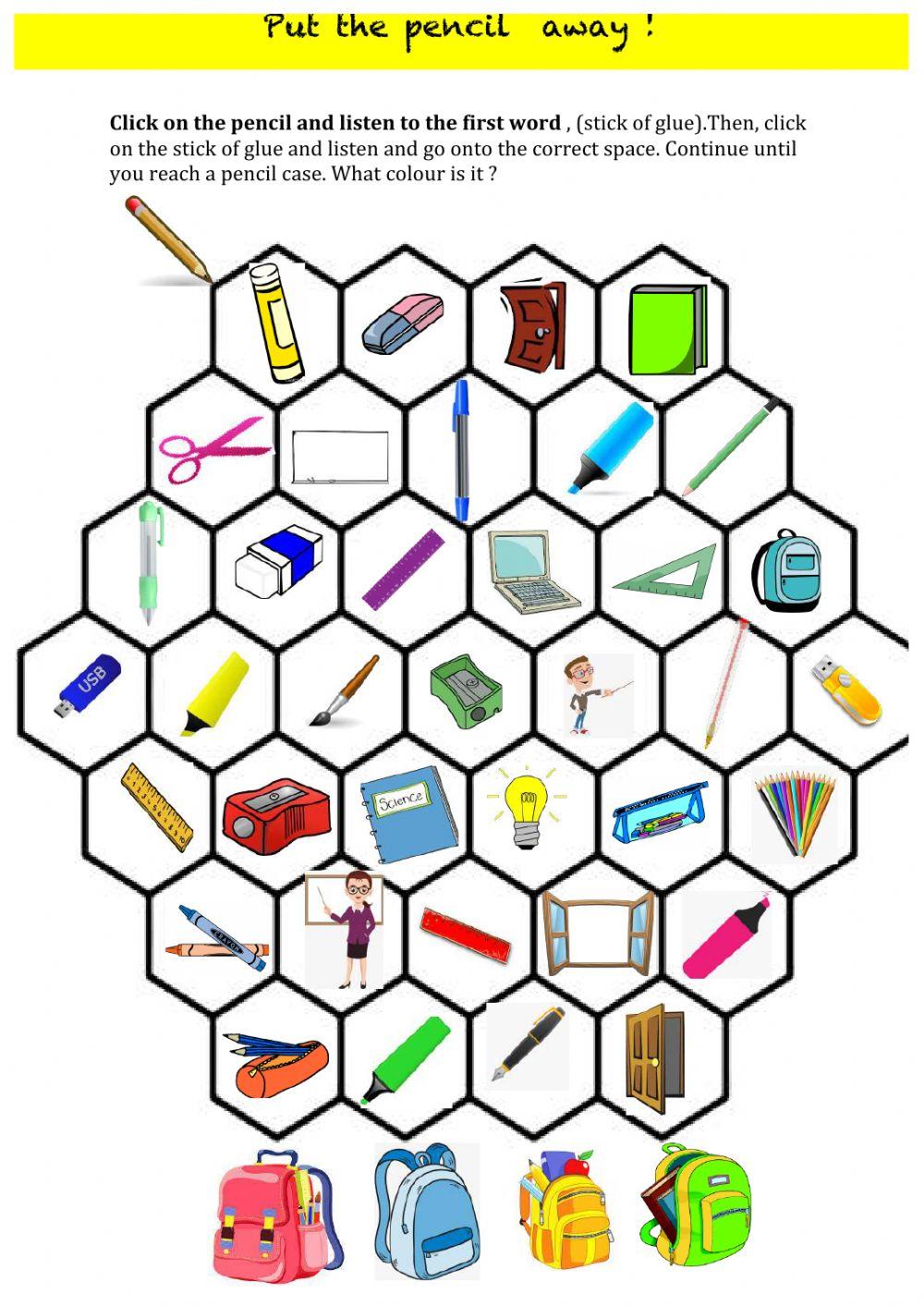 The school stuff maze