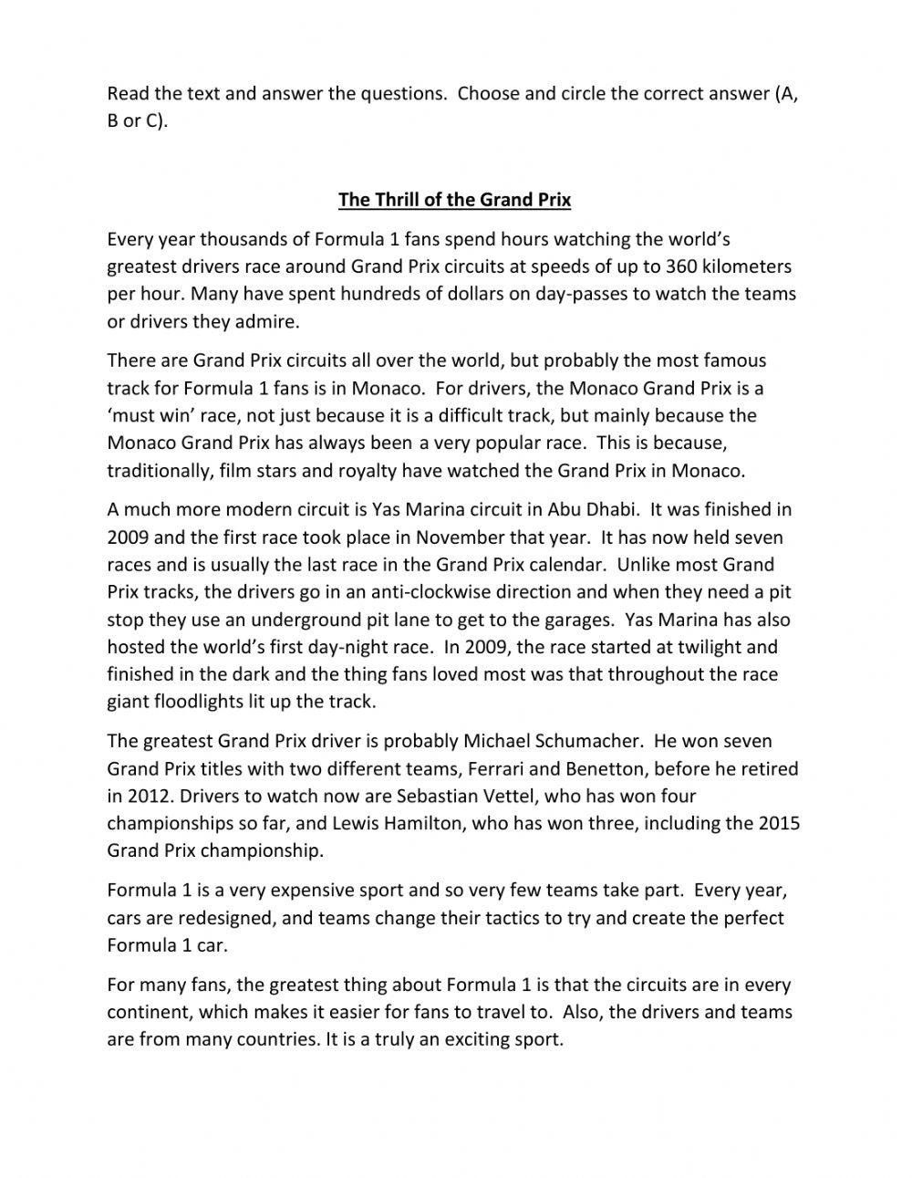 English 6 Interactive Exercise Live Worksheets English 6 Interactive Exercise Live Worksheets