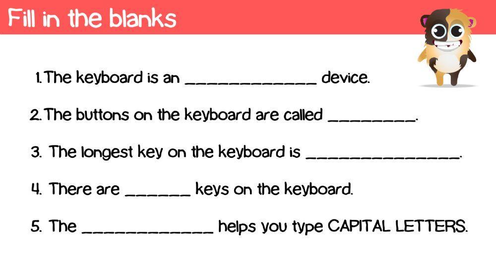 Wk 11 L1: Keys and Keyboard