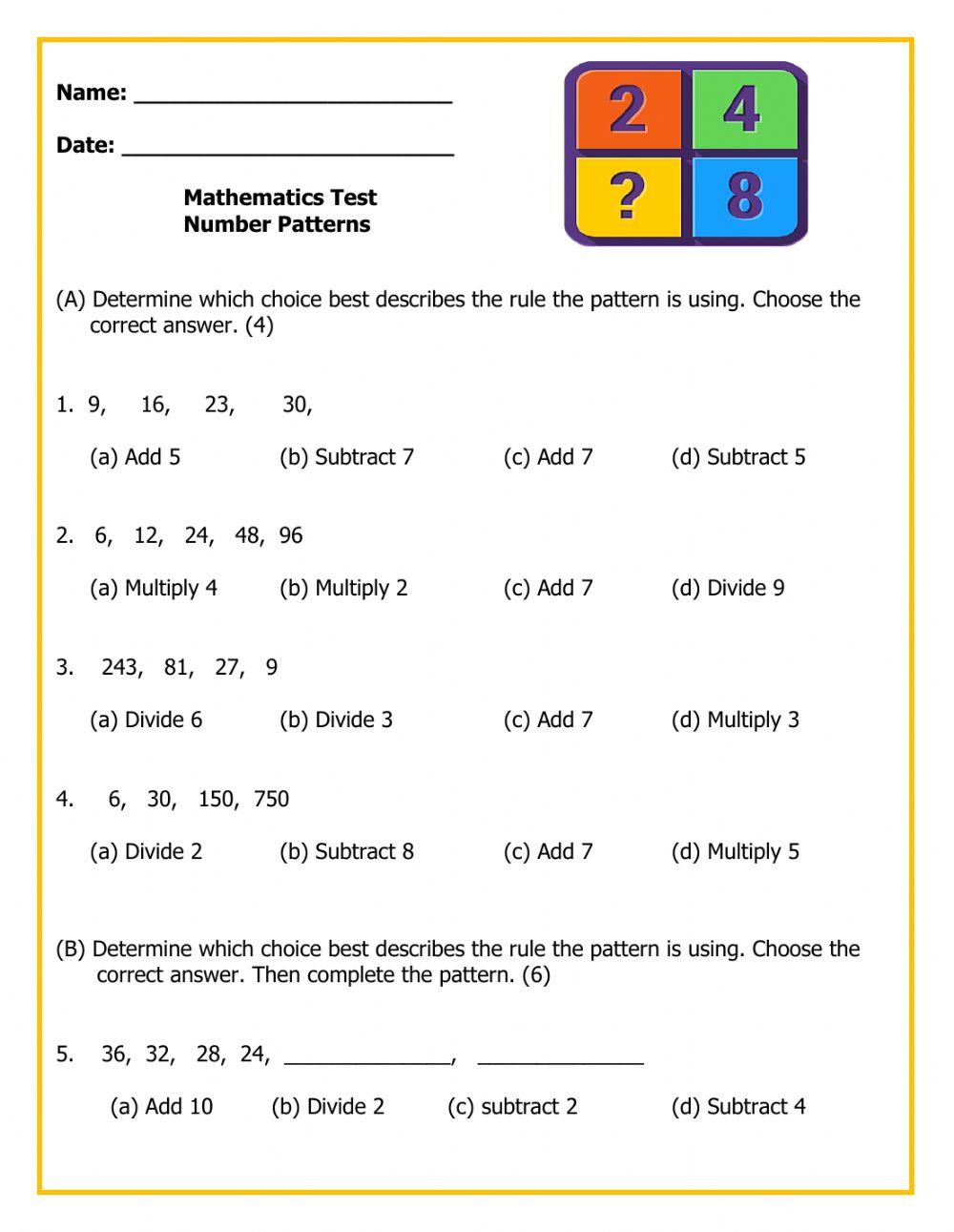 Number Patterns