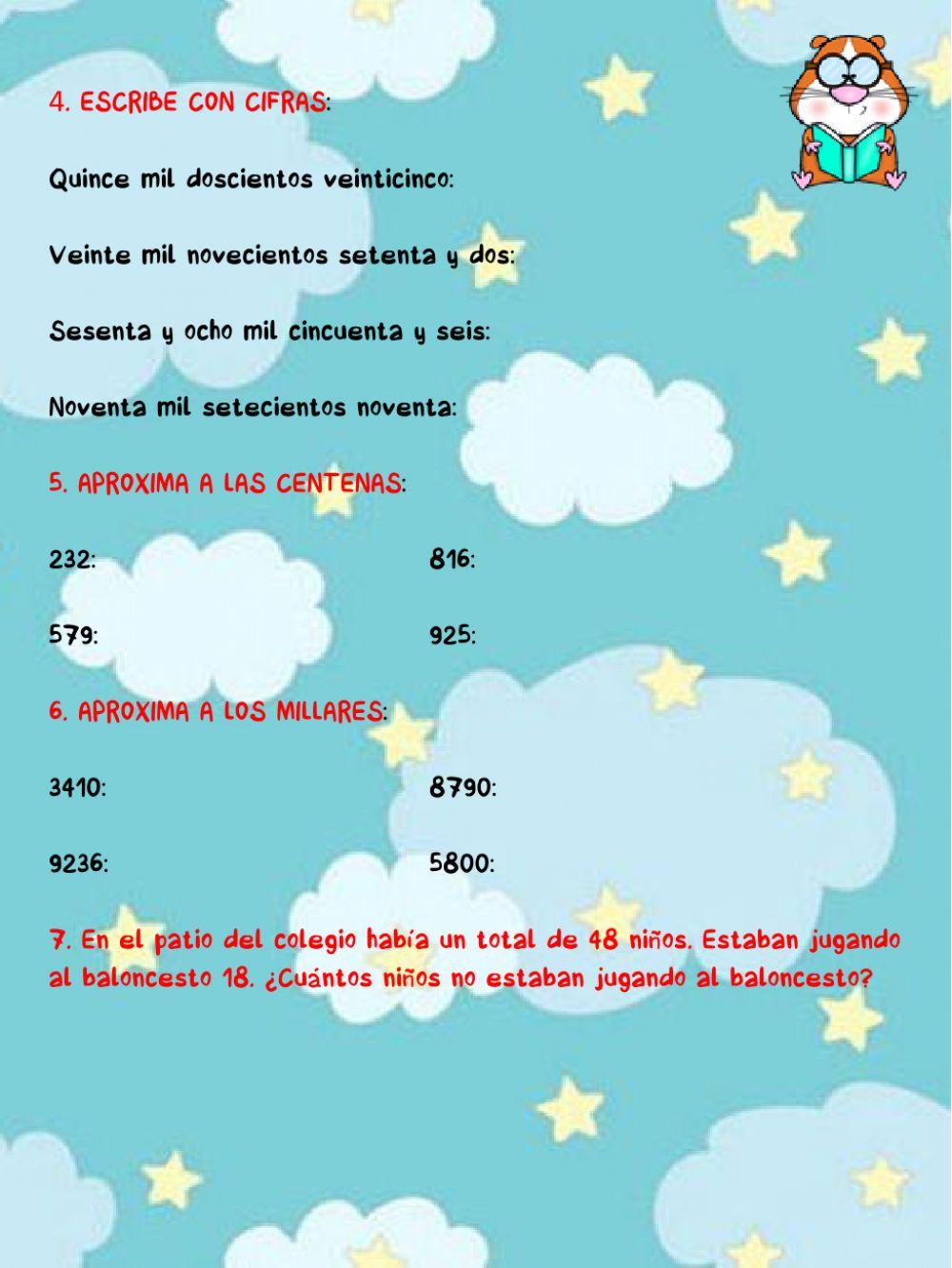 Cifras de 3 y 4 cifras