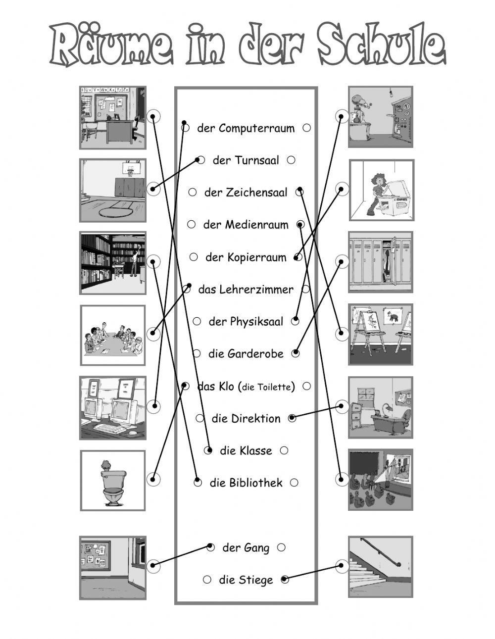 Räume in der Schule