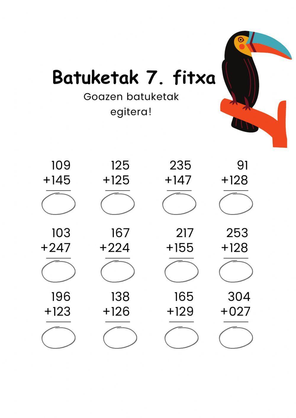 Batuketak 6.fitxa