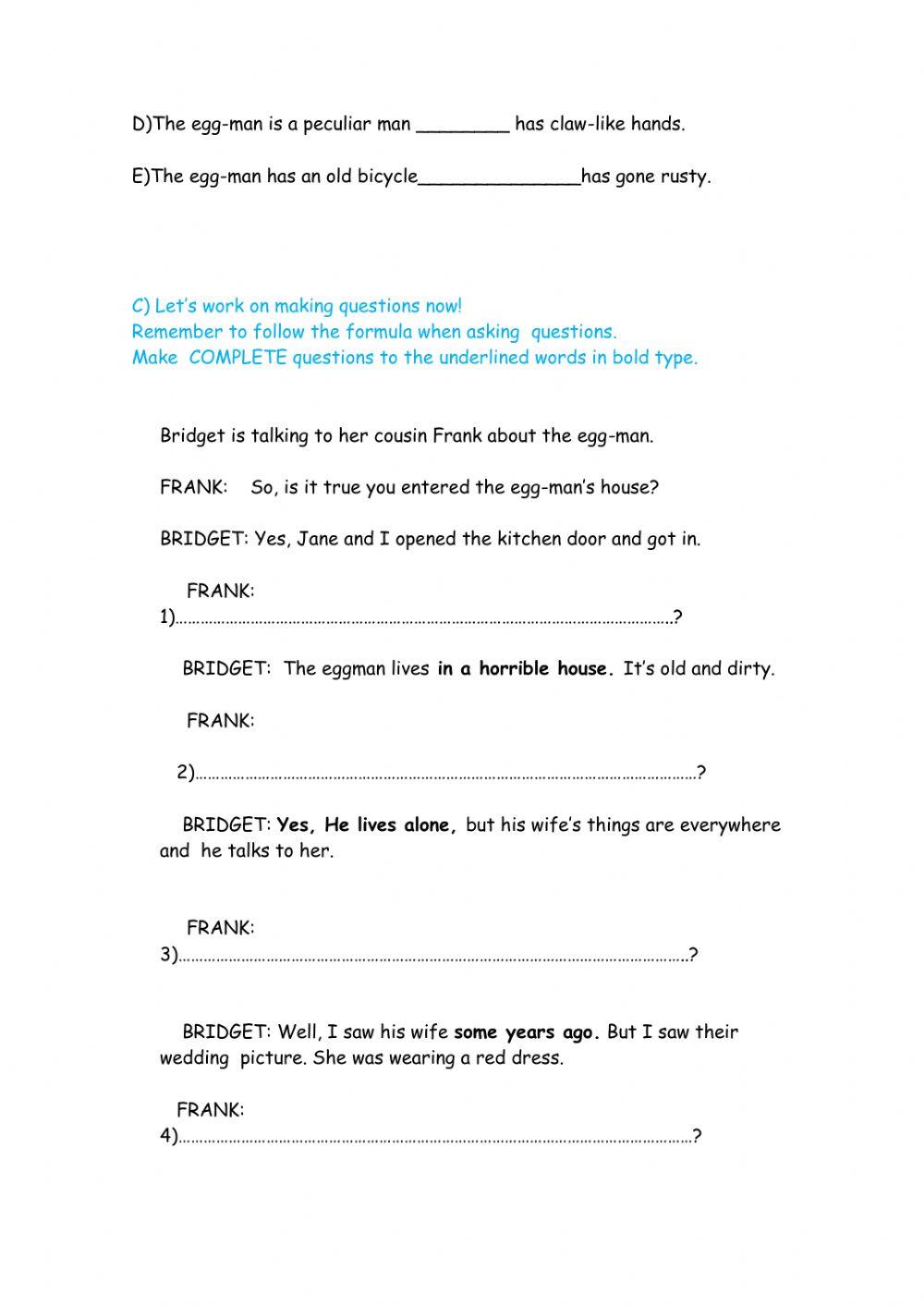 Revision exercises-use of english