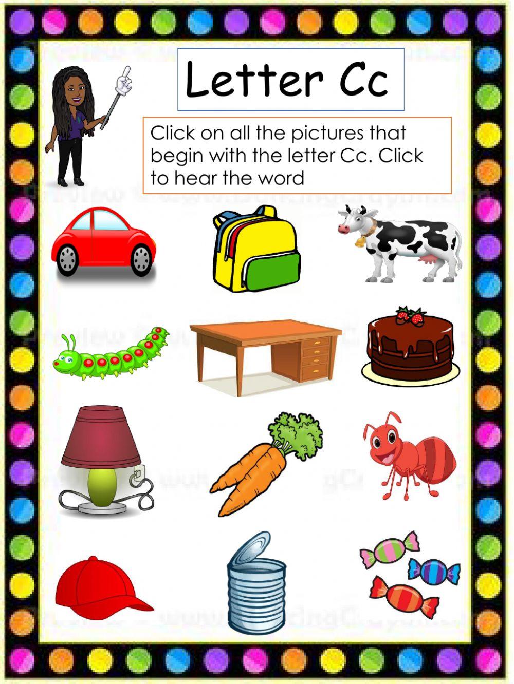 Letter Cc Letter Cc
