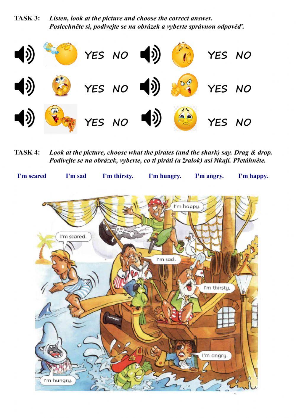 Chit Chat1 Unit 4 - Pirates (Feelings)