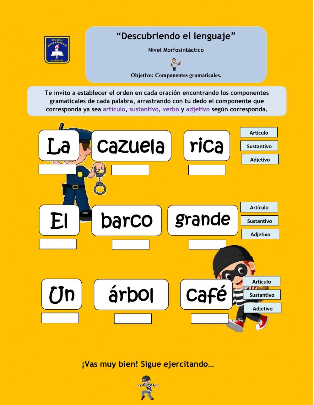 Componentes gramaticales