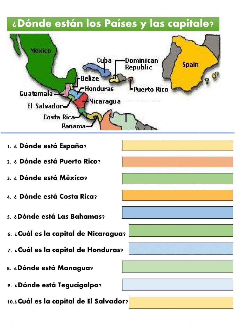 Spanish Speaking Countries in Central America