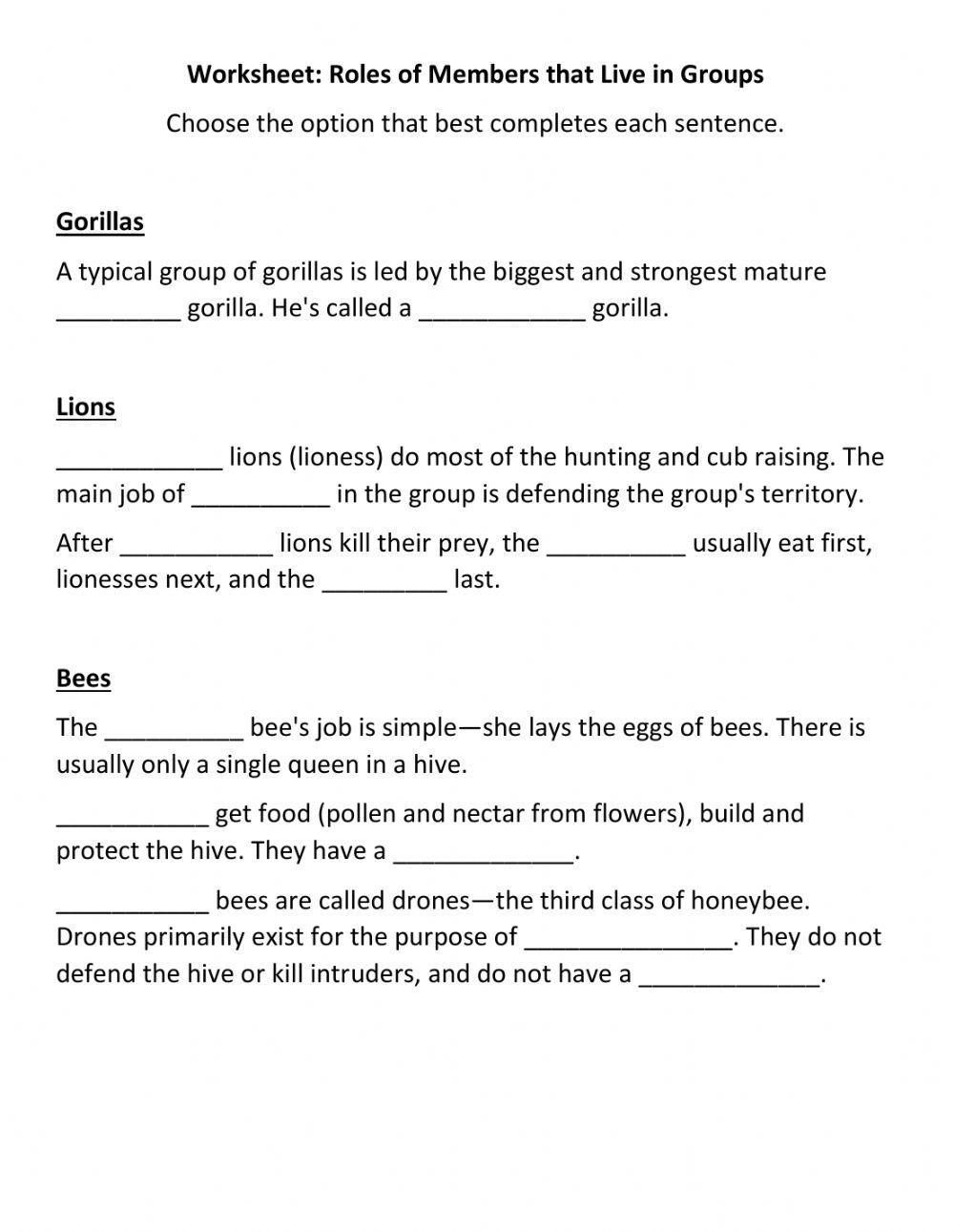 Animals That Live in Groups