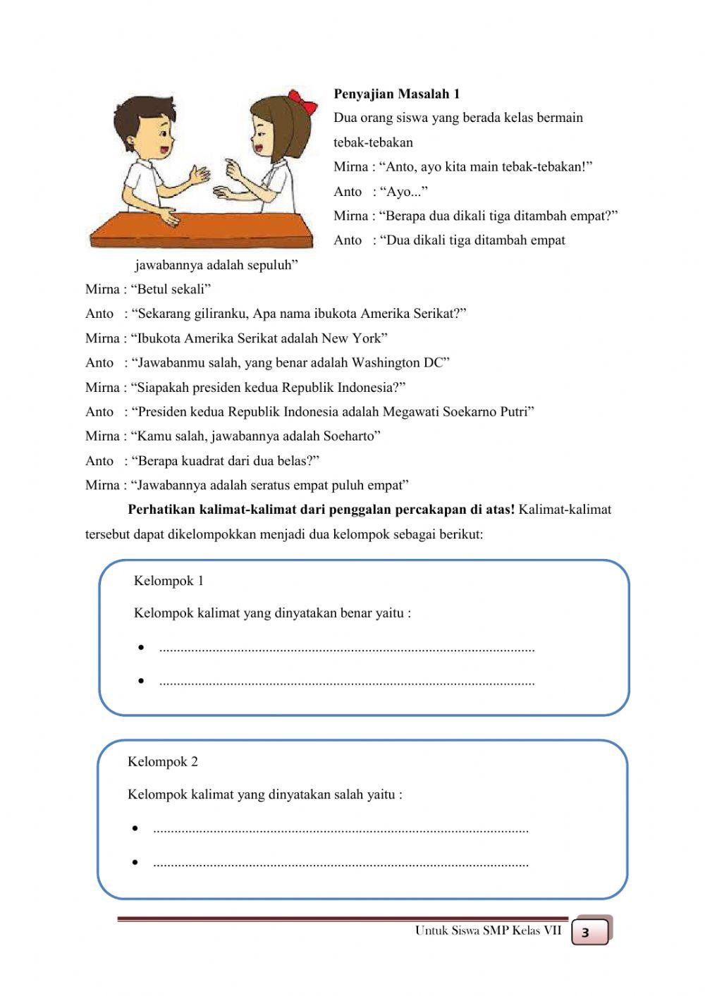 LKPD Kalimat Terbuka