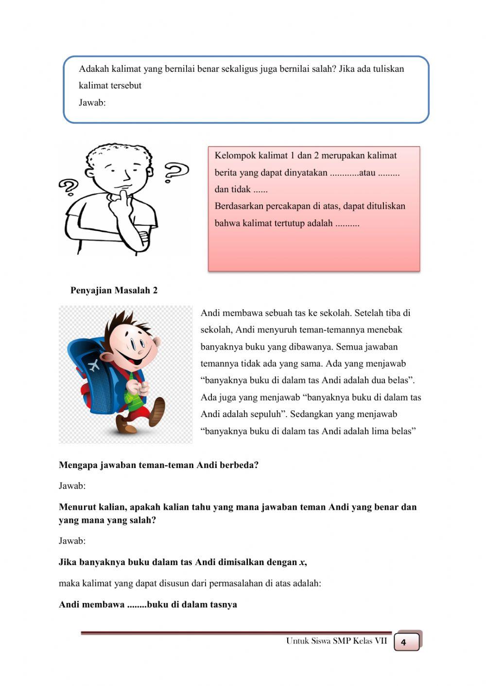 LKPD Kalimat Terbuka