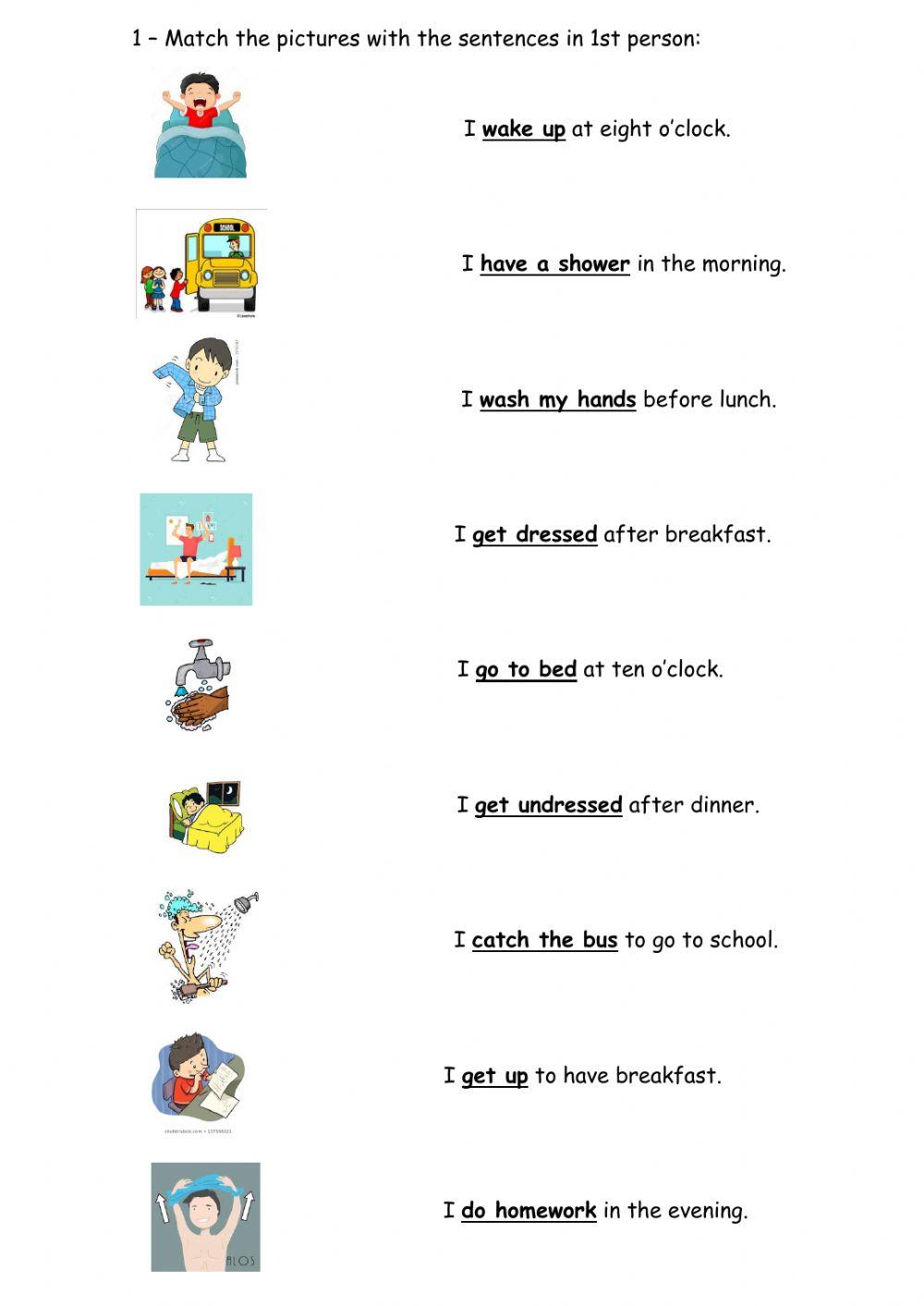 Routines in 1st persona