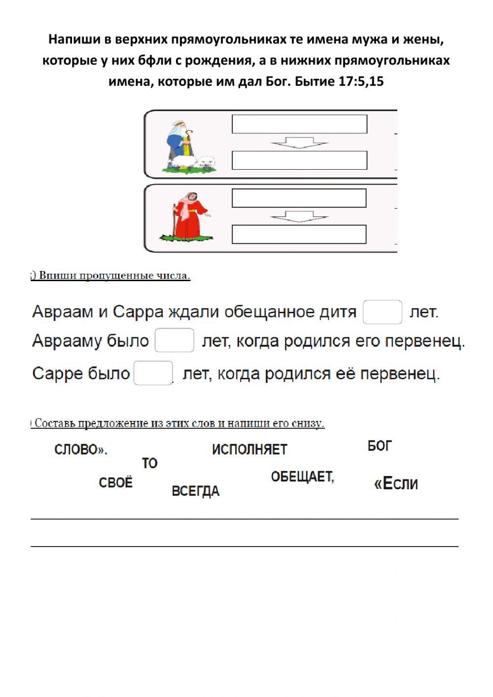 Бог исполняет обещание Аврааму.