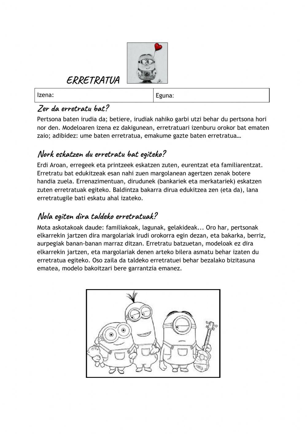 Erretratu (irakurmen - ulermena)